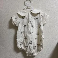 バースデイ　パンダ　カバーオール　ロンパース　80