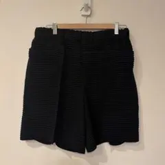 山*田様 homme plisse オムプリッセ ハーフパンツ ブラック 黒 サ