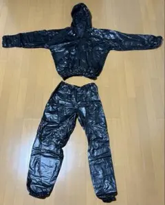 黒 サウナスーツ 上下セット Lサイズ ブラック
