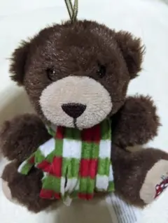 クマさんのぬいぐるみ　マフラー巻き