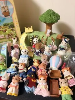 シルバニアファミリーまとめ売り　赤ちゃん広場気球の丘であそぼ