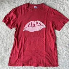 TMT リッププリント 半袖Tシャツ クルーネック ロゴ ピンク L アメカジのサムネイル