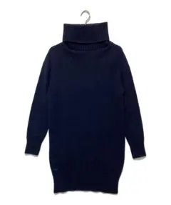 ラコステ タートルネック ニット ネイビー