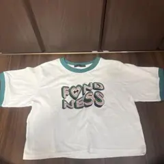 ロゴプリント 半袖Tシャツ ホワイト グロップド丈のサムネイル