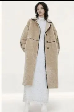 完売品　H&M ティディコート　ボア ロングコート M