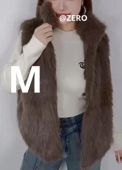 しまむら linoluce ファーベスト M 濃茶