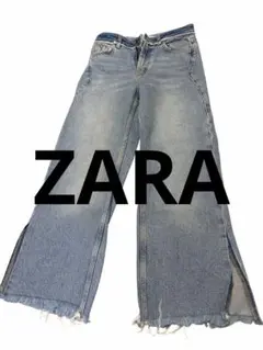ZARA BASIC Z1975 デニムパンツ カットオフ スリットのサムネイル