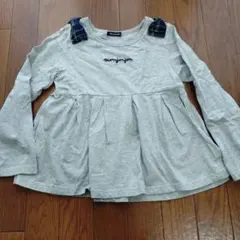 moujonjon グレー 長袖カットソー