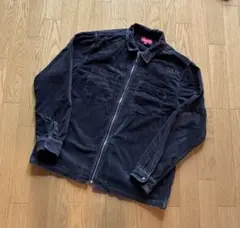 セ*カ様 Supreme ベロア ジップアップ ジャケット ブラック M - メルカリ