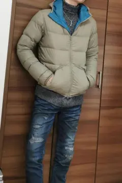 LGFフードつきダウンジャケット メンズコンパクト収納可能 軽量防寒