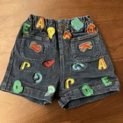 デニムショートパンツ　ハーフパンツ　90cm