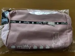 【ピンク】ミッフィー 外ポケット付きショルダーバッグ