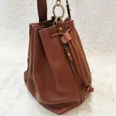 希少 Salvatore Ferragamo 巾着型 ショルダーバッグ 2way