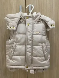 プティマイン　フリル中綿ベスト