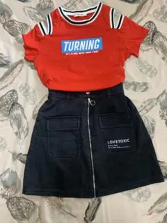 ラブトキシックスカートイングファーストオフショルトップスセット150160