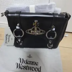 Vivienne Westwoodサッチェルレザーショルダーバッグ ブラック