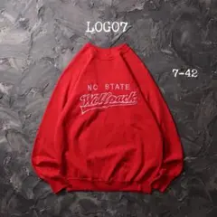 80’s LOGO7 トレーナー NC STATE WOLFPACK 刺繍