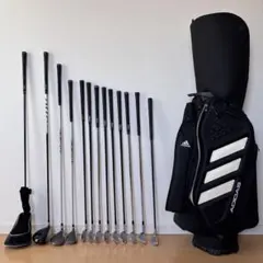 送料込メンズゴルフクラブセットMIZUNOミズノJPX921アディダスバッグ