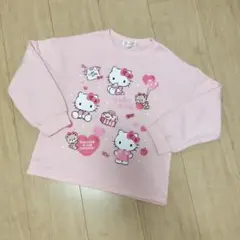 120cm Hello Kitty トレーナー ピンク