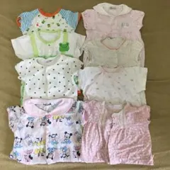 【値下げ】女の子 ロンパース夏　まとめ売り(8枚) 70-80cm