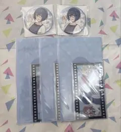 プロセカ　はぴこれくじ　劇場版　桐谷遥　缶バッジ　チケットホルダー