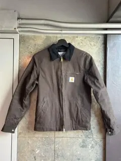 カーハート　デトロイトジャケット　ブラウン　Sサイズ
