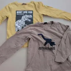 恐竜長袖カットソー　ロンT　春秋　2枚セット120cm