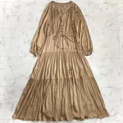 グレースコンチネンタル ダイアグラム ティアードプリーツワンピース ペチコート付