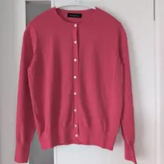 美品 GREEN LABEL RELAXING ドラキークルーネックカーディガン