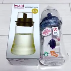 新品　iwaki 耐熱フタ付きオイル差しS　120ml 保存容器のサムネイル