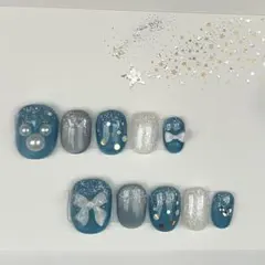 ネイルチップ スパークリングジュビリー マグネットネイル キラキラ パール