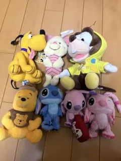 ディズニー ぬいぐるみセット グーフィ　スティッチ　くまのプーさん　プルート