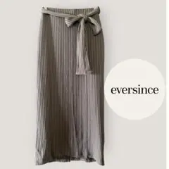 新品　eversince リブリラックスタイトスカート　リブロングスカートのサムネイル