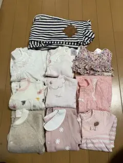 ベビー服とスリング　10点セット ピンク系女の子