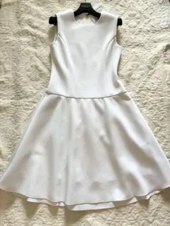 ★FOXEY★DAISY LIN★フィット&フレア ワンピース★38★ホワイト★