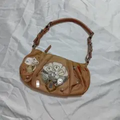 PRADA　プラダ　ナイロン　レザー　ハンドバッグ