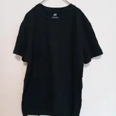 ​【H&M】 コットンTシャツ ブラック Mサイズ クルーネック