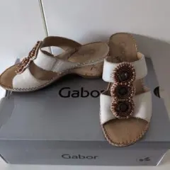 Gabor Sport サンダル ビーズ装飾 ホワイトのサムネイル