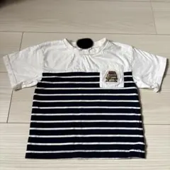 NOEL AIME BEBE 半袖Tシャツ ボーダー ポケット付きのサムネイル