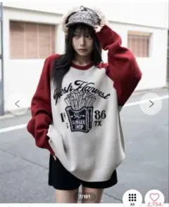 WEGO ジャガードグラフィックプルオーバーのサムネイル