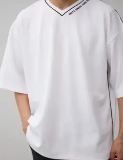 AZUL tシャツ リップルパイピング刺繍T メンズ アズール