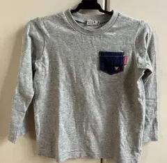 DOUBLE.B 長袖カットソー グレー　120cm