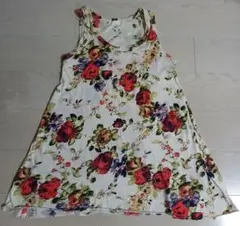 JEANASIS 花柄 くすみカラー ノースリーブ ミニスカート 美品 激安