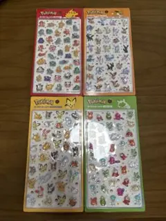 【韓国限定】ポケモン ドロップシール 4種セット　韓国公式