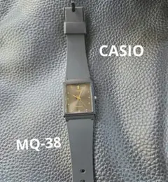 【超美品】カシオ 腕時計 MQ-38 ブラック チプカシ　男女兼用