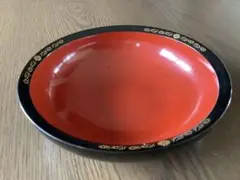 赤黒漆器　菓子器　お洒落