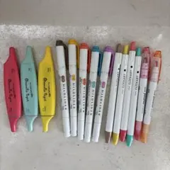 蛍光ペン マイルドライナー クリッカート プロパス 14本セットのサムネイル