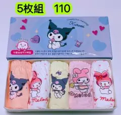 5枚組110 女の子ショーツ 可愛いパンツ 子供下着 キッズショーツ　第492号