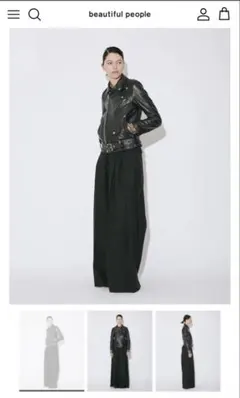 beautiful people 150 ブラックレザー レザージャケット