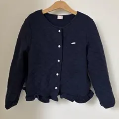 petit main キルティングジャケット 130cm ネイビー